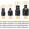 Miniatyrbilde 3 av 5: 7 stk. Sockeladapter 1/2 3/8 1/4 Hex Drill Bits Adaptersett Nøkkelmutter Reduser Sockeladapter Konverter Skralle Nøkler Bits