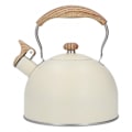 Miniatyrbillede 4 af 5: Rustfrit Stål Fløjtende Tekande 2.5L Ergonomisk Håndtag Tekande Beige