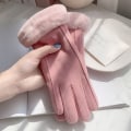 Miniatyrbillede 1 af 2: Vinterhandsker til kvinder, touch screen cashmere snehandsker vinter