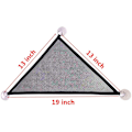 Miniatyrbild 2 av 5: 2 st skäggagam hammock set 2 reptil hammock lounger för geckos ödlor leguaner ormar (svart)