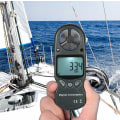 Miniatyrbillede 3 af 3: Mini bærbar multifunktionel digital anemometer temperatur- og hygrometer