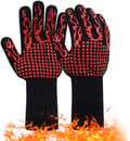 Grillhandskar, värmebeständiga grillhandskar med 800°C Extrem
