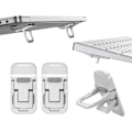 Miniatyrbild 1 av 5: Mini Laptopställ i Legering för Skrivbord, Silverfärgad Dator Tangentbordshållare, Osynligt Självhäftande Laptopställ