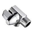 Miniatyrbilde 1 av 5: Krombelagt messing 3-veis dusjdeler, G1/2\" T-formet adapterventil for montert dusjarm