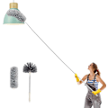 Miniatyrbillede 1 af 5: Mikrofiber Teleskopisk Spindelvævsstøvsuger - Høj Loftbørste - Ridsefast - Vaskbar, Bøjbar - 254cm - Hjemmerengøringsværktøjer - Mørkegrå