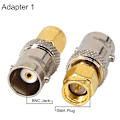 Miniatyrbillede 3 af 5: Pakke BNC til SMA Koaksial RF Stik - SMA til BNC Adapter