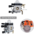 Miniatyrbillede 2 af 5: Karburator til STIHL HS81 HS81R HS81RC HS81T HS86 HS86R HS86T Trimmer 4237
