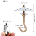 Miniatyrbilde 2 av 5: Takkrok, Takfestekrok M6*85mm, Takkrok for Lysekrone (5 stk)
