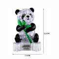 Miniatyrbilde 4 av 4: Krystallpuslespill 3D Panda 58 biter