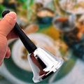 Miniatyrbild 4 av 5: Rostfritt Stål Handklocka Serviceklocka Uppmärksamhet Skolklocka Högljudd Samtal Handklocka Reception Diskklocka Middagsklocka för Restaurang, Hotell, Kök, B
