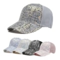 Miniatyrbillede 3 af 3: Justerbar Dame Baseball Cap Mesh Bag Cap Bling Sequin Strapbac