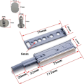 Pikkukuva 2 / 5: 6 kappaletta Push to Open Magnet Cabinet Door - Push Open Magnetic Closet Door Closer for Cabinet System - Buffer Hinge Latch Latches - Metal Magnetic Latch