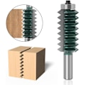 Miniatyrbillede 1 af 4: Router Bit Finger Joint Milling Cutter Mulling 12mm Shank 12x54mm Raised Panel V Joint for Wood Tenon Woodworking Tool
