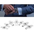 Miniatyrbild 4 av 5: Pieces Urband Clasp, Legering Urband Spänne Silverpolerat Fjärils Spänne för Läder Urband Remmar 15-17-19-21-23-25mm