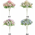 Miniatyrbillede 4 af 5: Kunstige Blomster 1stk 7 Gaffler Kunstig Kamelia Buket Simul
