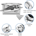 Miniatyrbillede 2 af 5: Flush Hatch Latch, Rustfrit Stål Klaplås Marine Dækluge Lås 1.5 tommer Ringhåndtag Flush Træk Lukkelås til Marine Båd Hardware RV Ya