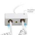 Miniatyrbilde 2 av 5: Stykker Fast Telefonkabel Rj11 Kabel, Rj11 6P4C Kabel, Rj11 Adapter, 2 Sokkel 8P4C/Rj45 Hann Rj11, Telefonsplitter Adapter Rj11 Hann Til Dobbel Rj