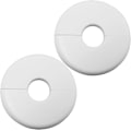 Pikkukuva 1 / 5: 2 kpl putken reiän ilmastointireiän koristekansi 10*40mm Snap On Whit