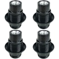 Miniatyrbillede 1 af 5: Sorte E14-skruer, E14-lampesokkel, 4 E14-fatninger, E14-fatningspære, massiv pæreholder, sort adapterfatning, lampesokkeldekoration Cafe K