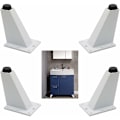 Miniatyrbillede 1 af 5: Aluminiumlegering 4 stk. Justerbare fødder Møbelben Køkkenben Bordplade Bar