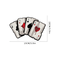 Miniatyrbillede 2 af 5: Universal Bilklistermærke Sjov Poker Mærkat Karosseri Vindue Reflekterende Vandtæt 15 x 10 cm