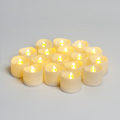 Miniatyrbillede 4 af 5: (24 stk.) LED Lys med Flakkende Flamme, Flakkende Lys Lampe, Elektriske Lys Julelys til Jul, Jul