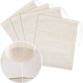 Miniatyrbilde 1 av 4: Ostestykkeposer Nøttemelk Silpose Bomulls Musselinposer Mesh Matposer for Yoghurt Kaffe Te Juice Vin (20 x 15CM)