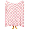Miniatyrbillede 5 af 5: Tæppe Checkerboard Gingham Varmer Komfort Plys Vendbar