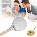 Miniatyrbillede 5 af 5: Perforeret pizzaspade 7/8/9 pizzaspade til pizzabrød bagere, 7 tommer 40 cm