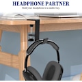 Miniatyrbillede 4 af 5: Hovedetelefon Stativ, Hovedetelefon Holder, Hovedetelefon Stativ, Skrivebordsstativ, Gaming Hovedetelefon Holder, Nøgleholder, Lommer (Enkeltlags Krog)