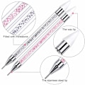 Miniatyrbillede 2 af 5: 2 stk. Rhinestone Picker Dotting Pen, Dobbeltsidet Rhinestone Gem