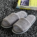 Miniatyrbild 1 av 4: Dam Fleece Varma Tofflor Hotell Gäst Flip Flops Inomhus H