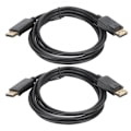 Pikkukuva 3 / 5: DisplayPort-kaapeli 1,8 m uros-uros DP-liitäntäjohto 2 kpl sovitin