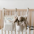 Miniatyrbilde 2 av 5: Hengende oppbevaringspose - Krybbe lommearrangør Solid Nursery Bedside