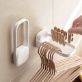 Miniatyrbillede 2 af 3: Balkon krog til tøj klemme samler multifunktionel foldbar