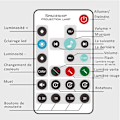 Miniatyrbillede 2 af 5: Natlys til børn, LED stjernehimmelprojektor, med farvede lys, bluetooth