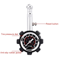 Miniatyrbild 4 av 5: Manometer för däcktryck, manuell hand 0 - 100PSI mätare kontrollinstrument för bil lastbil motorcykel cykel, svart, en bit