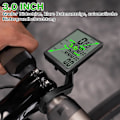 Miniatyrbillede 3 af 5: Trådløs cykelcomputer, 31 funktioner speedometer, 3\" stor skærm, vandtæt cykel speedometer, trådløs, automatisk vækning, speedometer, kilometertæller