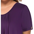 Pikkukuva 5 / 5: Naisten Plus Size Top Lyhythihainen Flowy Paita Casual Paita Tunika
