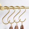 Miniatyrbild 3 av 5: Set om 5, Mässing S-krok, Guld S-krok för Upphängning, Guld Krok för Po