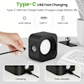 Miniatyrbilde 4 av 5: Innendørs vegglampe, 3 nivåer lysstyrke og 3 temperaturer berøring LED vegglampe, 360° rotasjon vegglampe, veggmontert sengelampe USB-lading vegglamper soverom stue gang - Svart