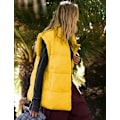 Pikkukuva 4 / 5: (M) Naisten Talvi Crop Puffer Liivi Kevyt Lämmin Flysleeve Seisova Kaulus Pehmustettu Puffy Takit Takit Taskuilla