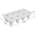Miniatyrbilde 2 av 5: 8 Hulrom Ananasformet Silikonform 3d Furukegleformet Lysestøpeformer B