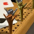 9 sjove cribbage-pinde, cribbage-pinde i harpiks, 3 farver sjove cribbage-pinde, cribbage-brætpinde passer til 1/8 huller legetøj