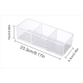 Miniatyrbillede 5 af 5: 3 sektioner akryl makeup organizer
