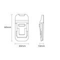 Miniatyrbild 3 av 5: Pack Mini Laptopställ i Legering för Skrivbord, Silverfärgad Dator Tangentbordshållare, Självhäftande Osynligt Datorställ för Laptop