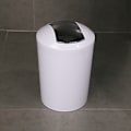 Miniatyrbilde 4 av 4: Søppelbøtte for bad, liten søppelbøtte for bad, svinglokk, 6,5 L kapasitet, Un