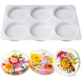 Miniatyrbillede 1 af 5: Coaster Resin Molds Silicone, Large 6 Cavity Silicone Molds for Resin, Ext