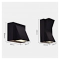 Miniatyrbilde 3 av 5: Vegglampe - 1 stk 5W innendørs/utendørs LED-vegglampe, hvit vegglampe 3000K IP