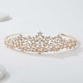 Miniatyrbillede 4 af 5: Rose Gold Bryllupstiara til Kvinder og Piger - Pageant Tiara Hovedbøjle